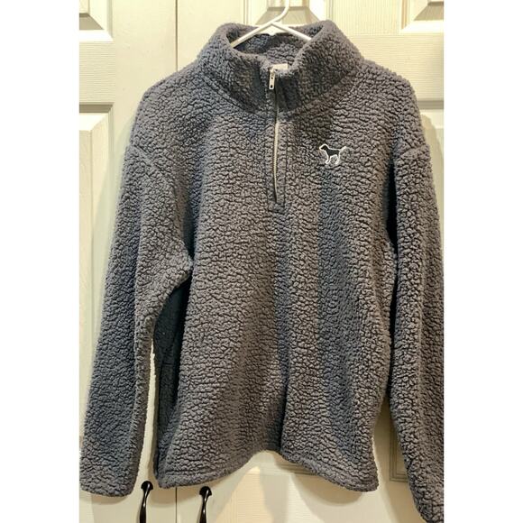 PINK Victoria’s Secret Gray Sherpa Size S - Picture 2 of 5